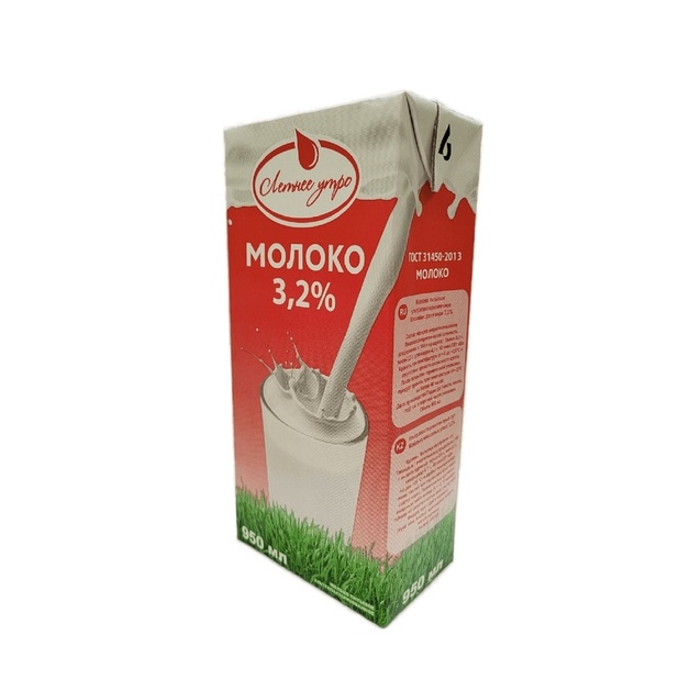 Молоко 3,2% ГОСТ ультрапастеризованное «Летнее утро» - 950 мл