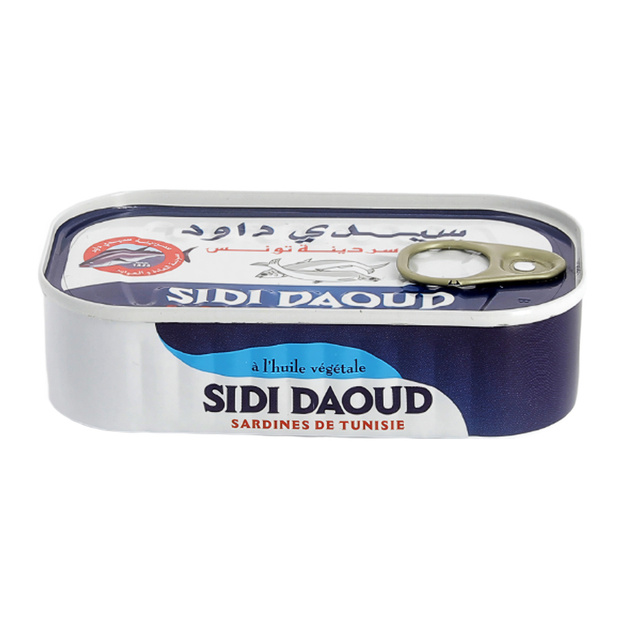 Сардины Sidi Daoud в Растительном Масле 120г Сухой Вес 84г ж/б