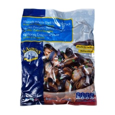 Мидии в Целой Раковине Варено-Мороженые 50/70 1кг