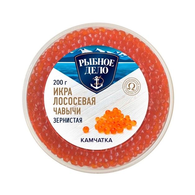 Икра Лососевая Чавычи Рыбное Дело 200г