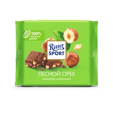 Шоколад Ritter Sport молочный с дробленым лесным орехом 100 гр
