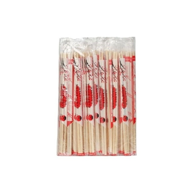 Палочки для Еды Бамбук Круглые с Зубочисткой 20см 100шт/уп