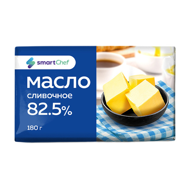 Масло Сливочное Smart Chef ГОСТ 82,5% 180г
