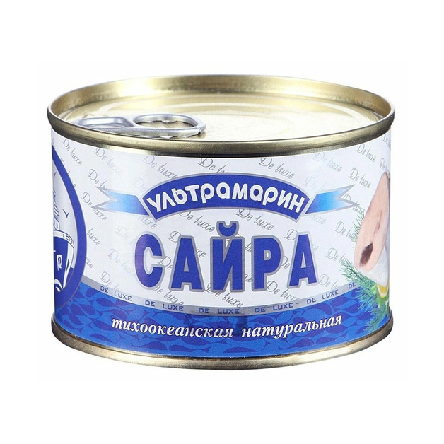 Сайра Ультрамарин натуральная с ключом - 240 г