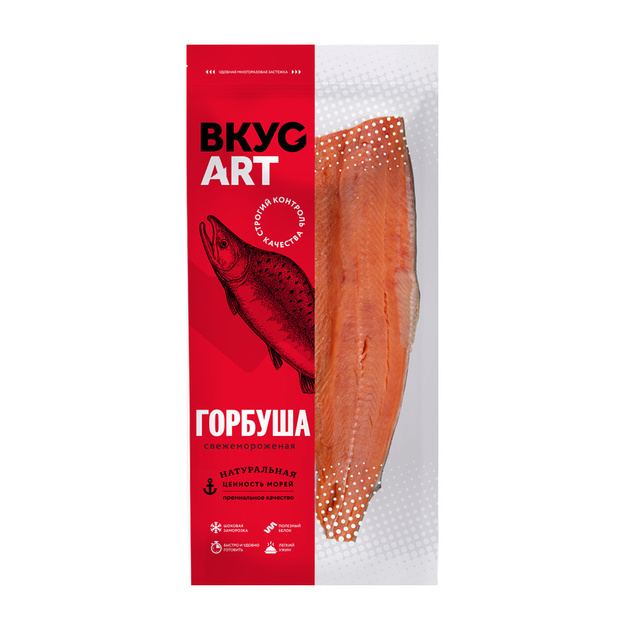 Филе Горбуши Вкусарт на Коже Замороженное 400г