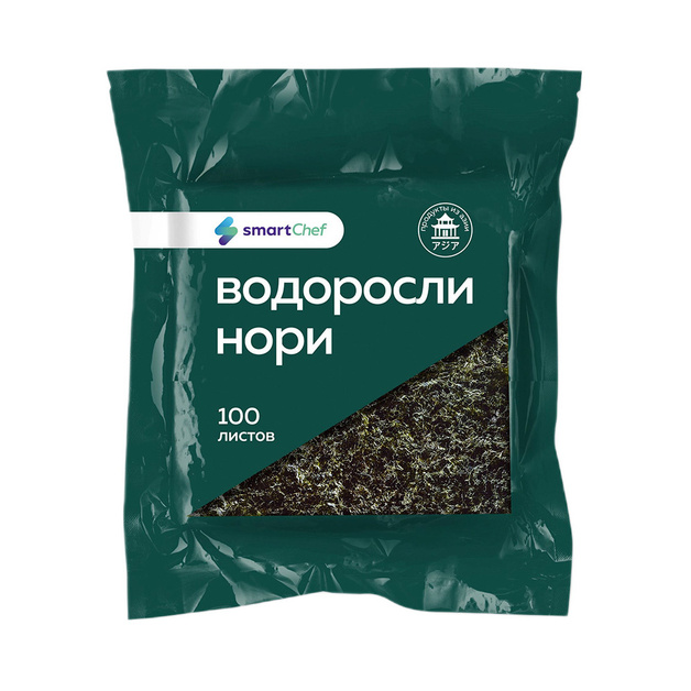 Водоросли Нори Smart Chef Жареные Россия 100 Листов