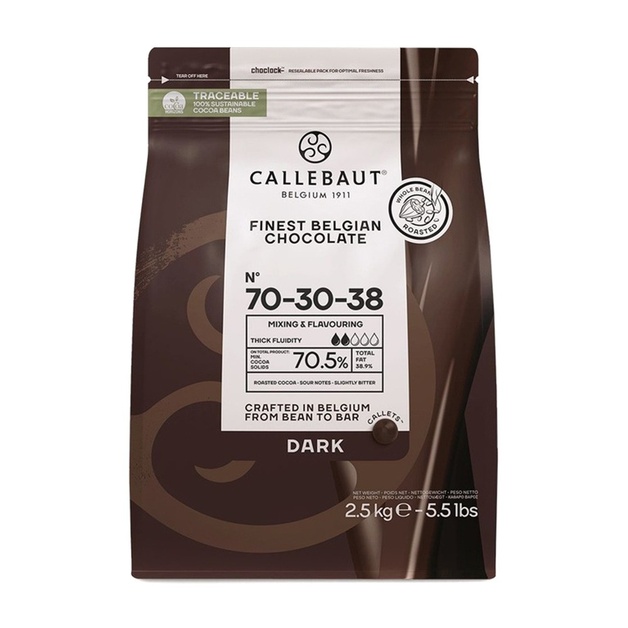 Шоколад Горький Callebaut Callets 70,5% 2,5кг