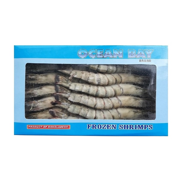 Креветки Тигровые с Головой 14% Глазурь с/м Бангладеш 13/15 1кг