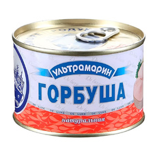 Горбуша Ультрамарин Натуральная 240г Сухой Вес 188г ж/б