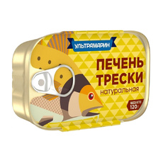 Печень Трески Ультрамарин Натуральная 120г Ключ