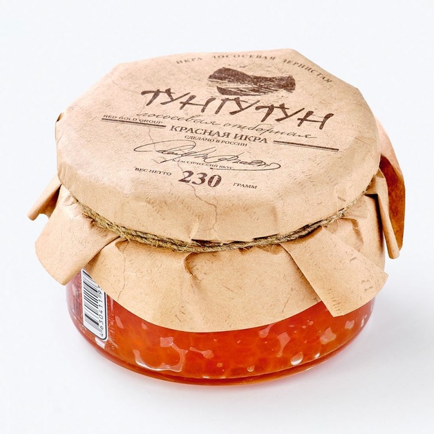 Икра Лососевая Кеты Тунгутун Зернистая 230г Стекло