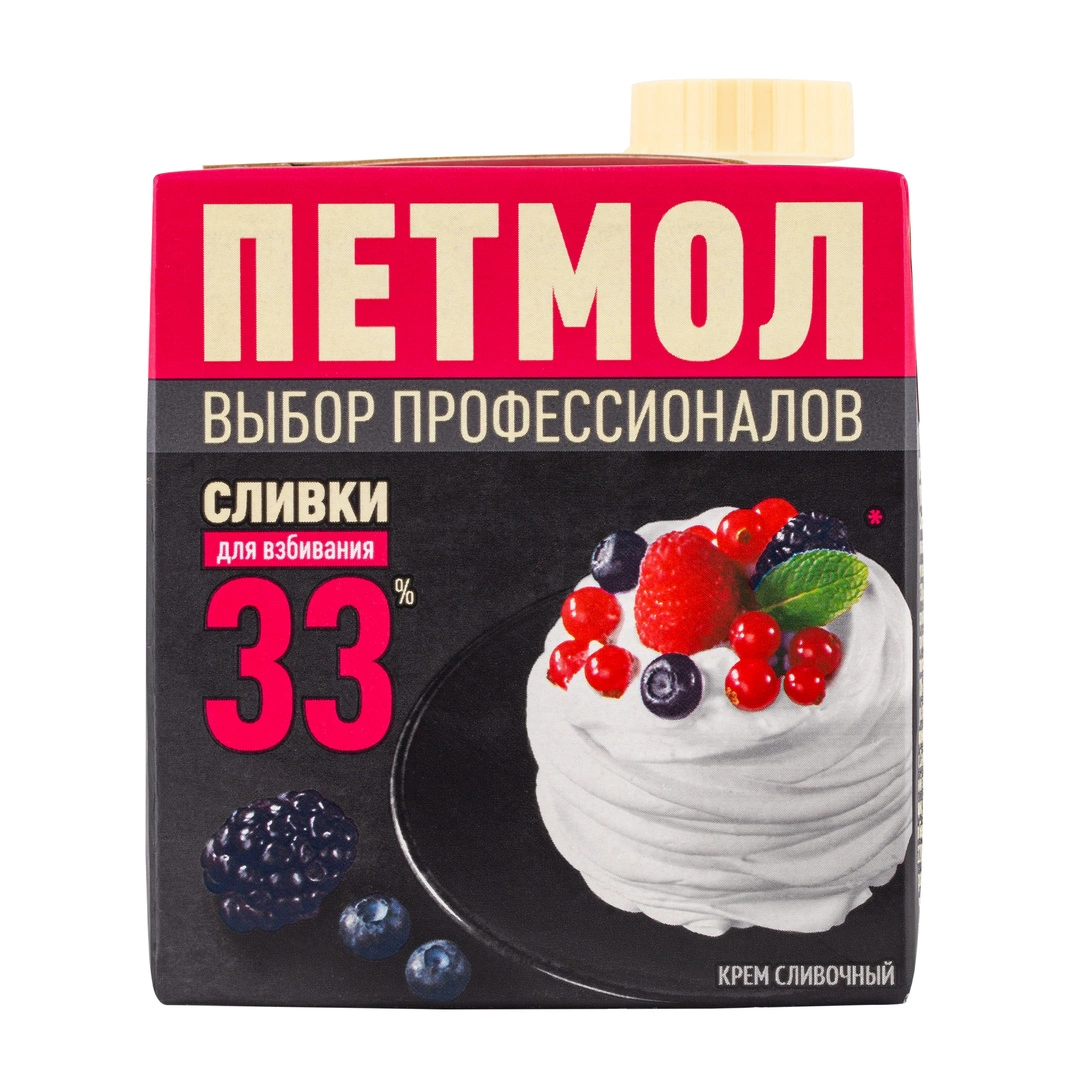 Сливки Петмол 33% 500г