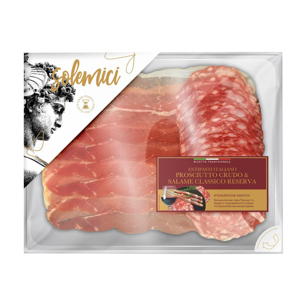 Ассорти Прошутто Крудо и Салями Классико Резерва 100г