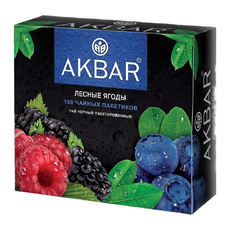 Чай Черный Akbar Лесные Ягоды 100*1,5г