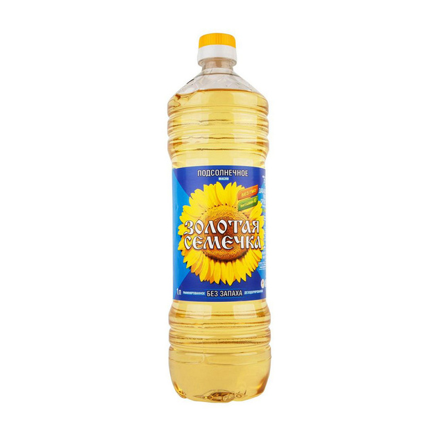 Масло Подсолнечное Рафинированное Золотая Семечка 1л