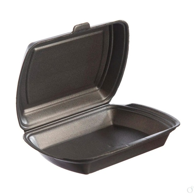 Ланч Бокс-1 Черный Протэк 195*150*70мм 100шт