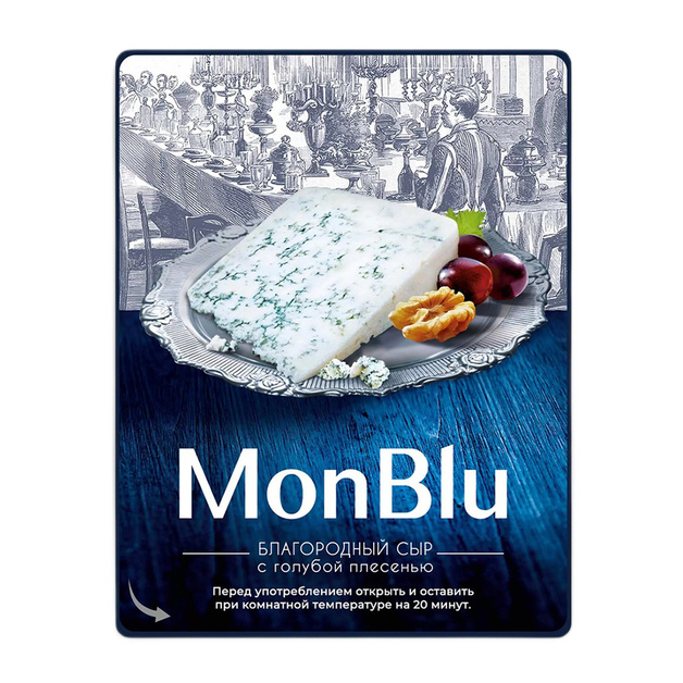 Сыр Мягкий Monblu с Голубой Благородной Плесенью 50% 100г