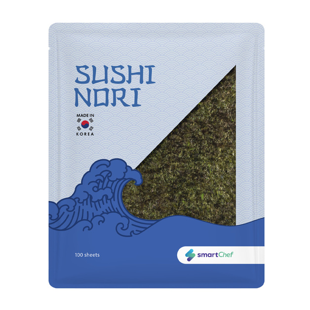 Водоросли Нори Smart Chef Жареные Корея 100 Листов