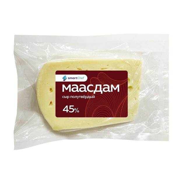 Сыр Smart Chef Маасдам 45% 1-1,5кг