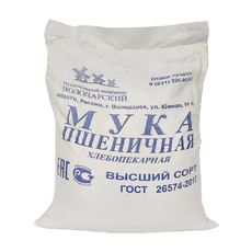 Мука Пшеничная Высший Сорт Володарский МК ГОСТ 25кг