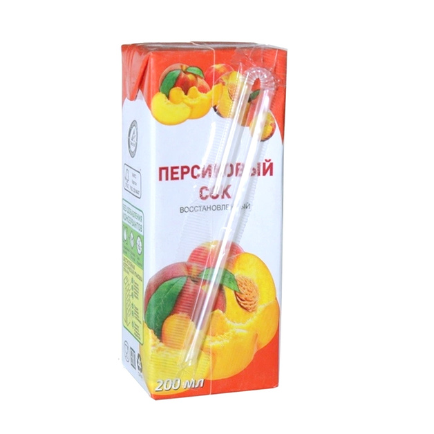 Сок персиковый ГОСТ - 0,2 л