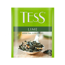 Чай зеленый с цедрой лимона и лайма «Tess» Lime 100 шт x 1,5 г