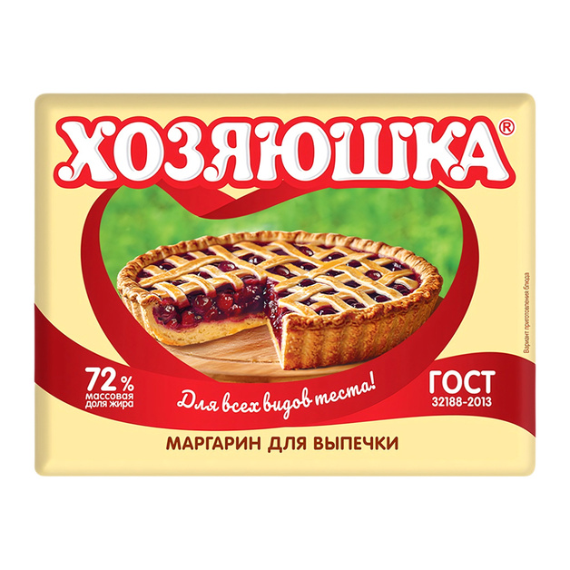 Маргарин Хозяюшка для Выпечки 72% 200г