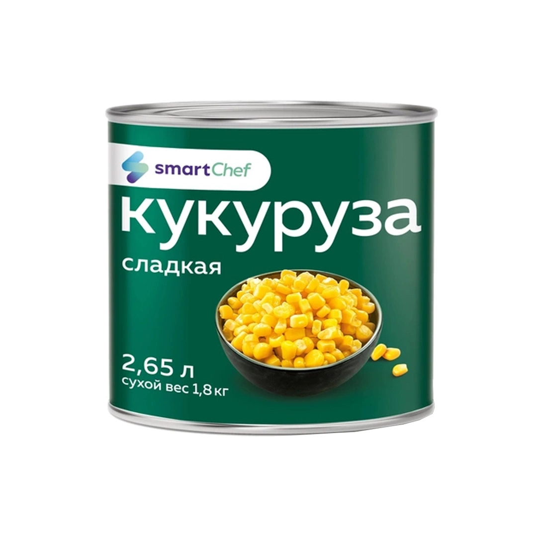 Купить Кукуруза сладкая «Smart Chef» (Китай) - 2,65 л с доставкой в Москве