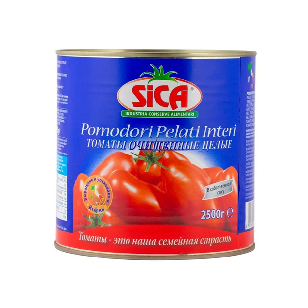 Томаты Очищенные Целые Sica Италия 2,5 кг Сух. Вес 1,5 кг