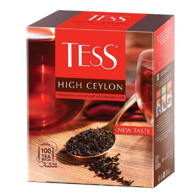 Чай Черный Tess High Сeylon 100 Пакетиков