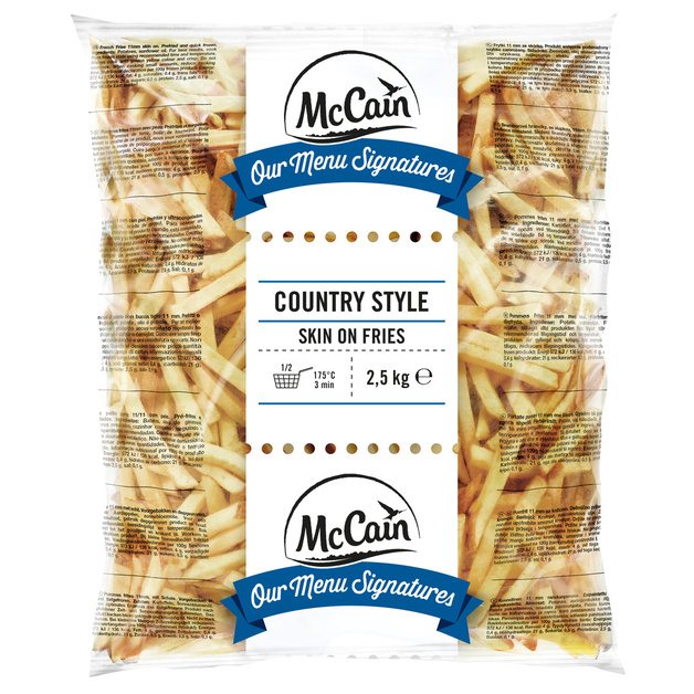 Картофель фри 11 мм с кожурой McCain 2,5 кг