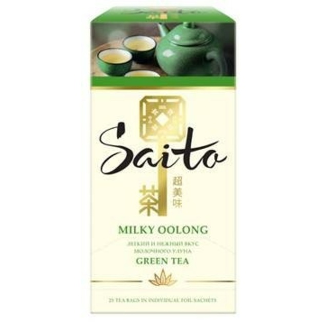 Чай Saito зеленый в сашетах Milky Oolong 100 шт*1,5 гр