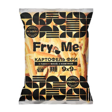 Картофель Фри Fry Me Premium в Панировке с Кожурой 9мм 2,5кг