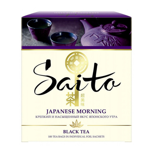 Чай Saito черный в сашетах Japanese Mrnng 100 шт*1,7 гр