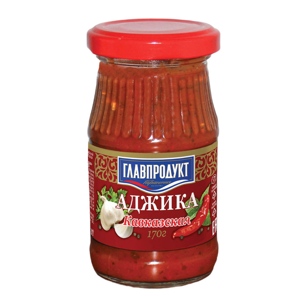 Аджика Главпродукт Кавказская 170г Стекло