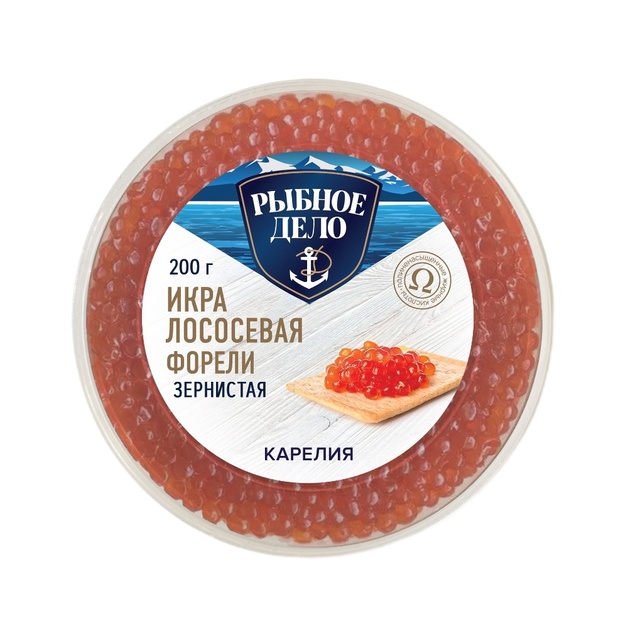 Икра Лососевая Форели Рыбное Дело 200г