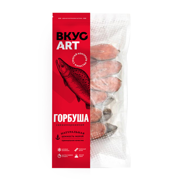 Стейк Горбуши Вкусарт Замороженный 500г