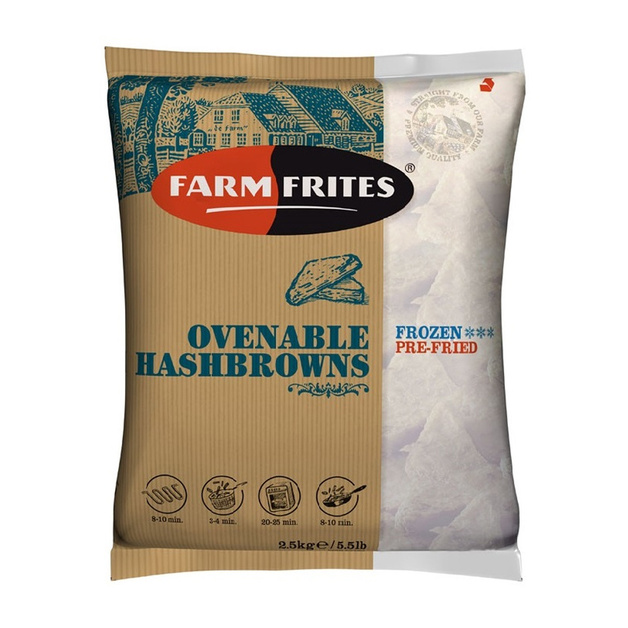 Хешбраун Farm Frites Треугольные Котлетки 56г 2,5кг