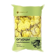 Огурцы Smart Chef Маринованные Слайсы 1,5кг Сух. Вес 1кг