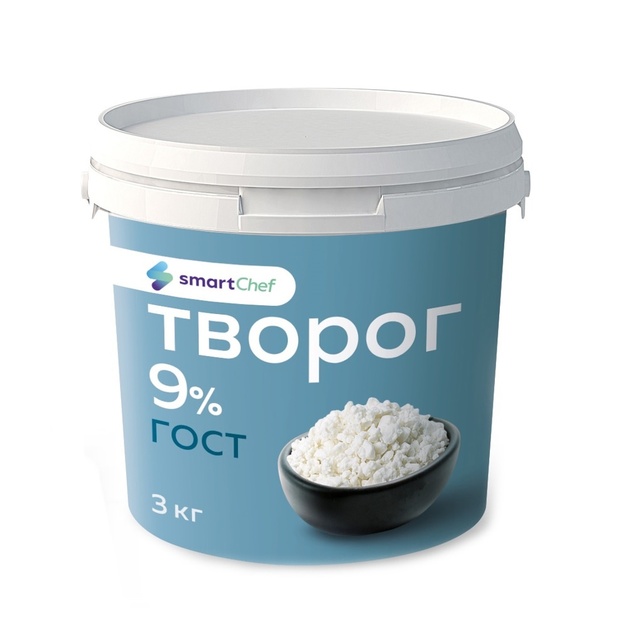 Творог Smart Chef ГОСТ 9% 3кг