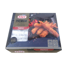 Креветки Vici Сырые Очищенные с Хвостом в Панировке Панко Torpedo 1кг