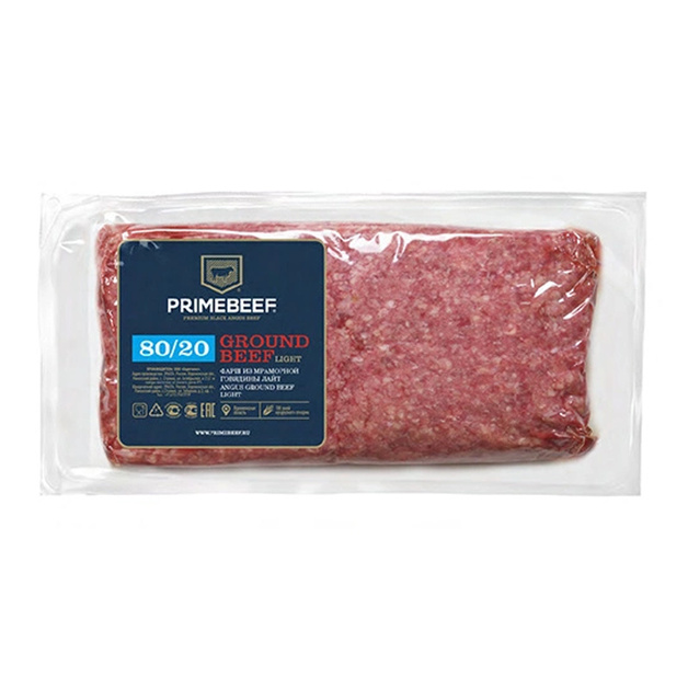 Фарш из Мраморной Говядины 80/20 Замороженный Праймбиф 2кг