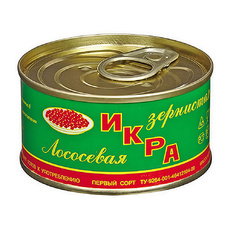 Икра Лососевая Горбуши Находка Зернистая 140г ж/б