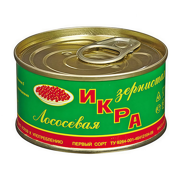 Икра Лососевая Находка Зернистая 140г ж/б