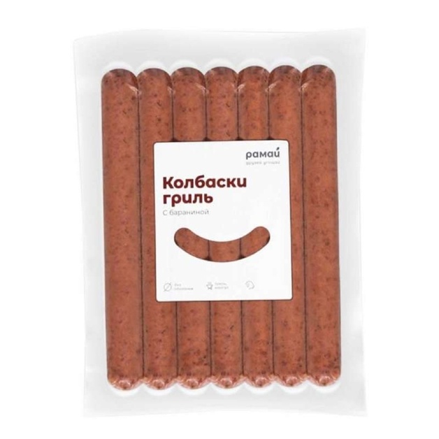 Колбаски Гриль Рамай с Бараниной Халяль Зам 24см 7*80г в/у