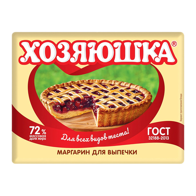 Маргарин Хозяюшка для Выпечки 72% 200г