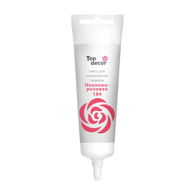 Краситель Пищевой Top Decor Гелевый Неоново-Розовый 100г