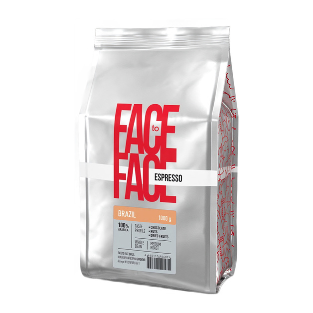 Кофе в Зернах Face To Face Brazil 1кг