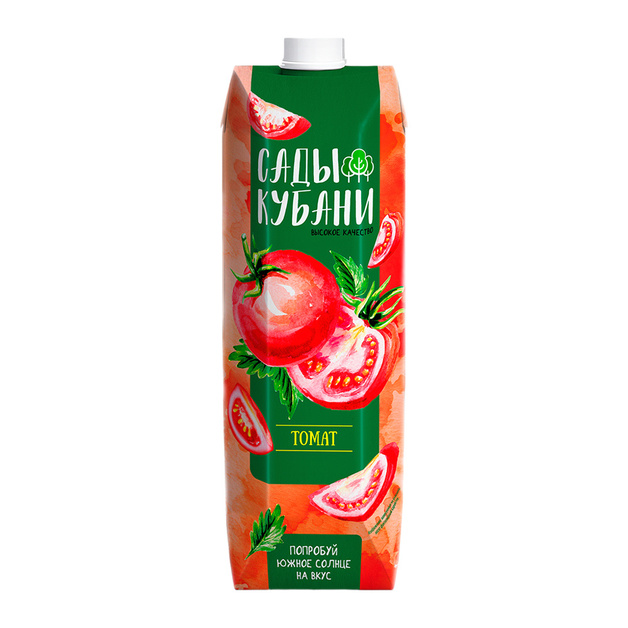 Сок Сады Кубани Томат с Мякотью и Солью 1л