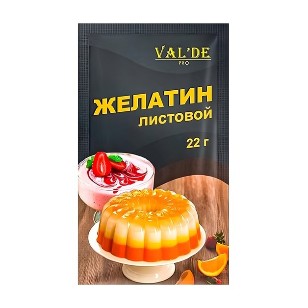 Желатин Valde Листовой 22г